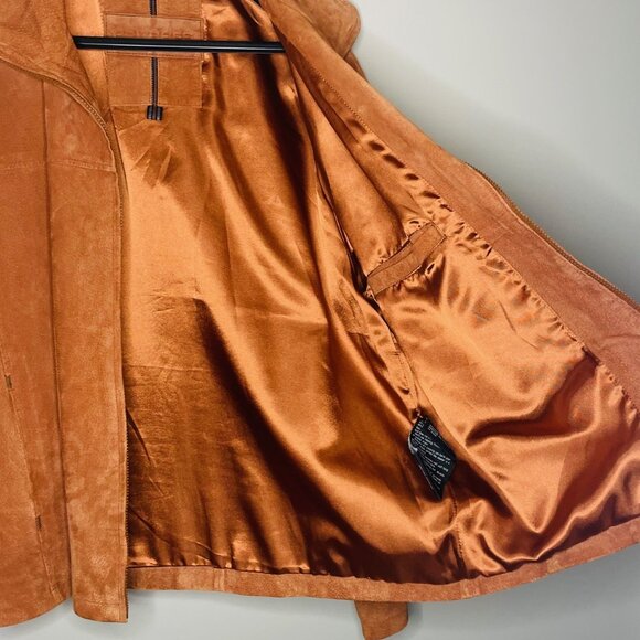 Beautiful Large Rusty Brown Suede Britches Jacket - Picture 7 of 12